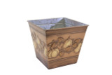 6.5in Square Fall Abundance Tin Pot Cover