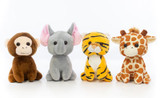 67in Tall Jungle Animals Plush (Assorted)