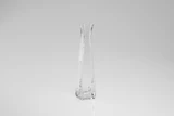 11in Tall Mayo Square Flared Glass Bud Vase