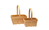 9.5-11in Long Splitwood Rectangular Baskets (Set of 2)