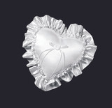 Satin Puffy Heart Pillow