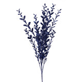 22in Glitter Boxwood Spray x12 - Midnight Blue