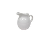 7in Tall Ceramic Pitcher - White
