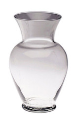 11in Tall Classic Urn Clear Glass Vase