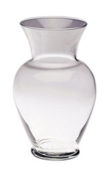 11in Tall Classic Urn Clear Glass Vase