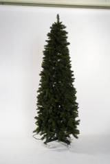 7.5ft Lit Majestic Pencil Christmas Tree with 400 LED Lights, 1088 Tips