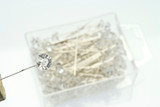 2in Gem Diamante Pin (Box of 100) - Clear