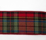 #40 Hadley Plaid Xmas Ribbon - Wired Edge (20yd)