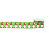 #40 Iridescent Gnomes Xmas Ribbon - Wired Edge (20yd)