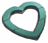 18in Oasis Foam Open Heart (Pack of 2)