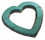 18in Oasis Foam Open Heart (Pack of 2)