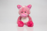 16in Tall Fuzzy Folk Opal Pig Plush