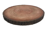 10in Faux Wood Slice