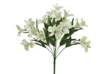 Natural Alstroemeria Bush - White