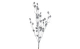 24in Glitter Pine Cone Bush - Silver