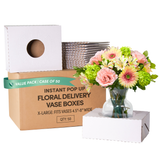 Pop Up Floral Delivery Box - White (Extra Large, 50pk)