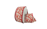 #9 Holiday Swirl Xmas Ribbon - Wired Edge (20yd)