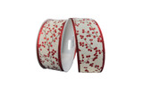 #9 Winter Berries Xmas Ribbon - Wired Edge (20yd)