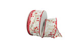 #9 Festive Vine with Berries Xmas Ribbon - Wired Edge (20yd)