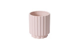 7.25in Wide Carmen Fluted Ceramic Pot - Pink