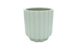 4.5in Wide Carmen Fluted Ceramic Pot - Light Blue