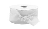 #9 Alena Frayed Edge Chiffon Ribbon - White (10yd)