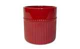 4.25in Wide Taylor Ceramic Pot - Red