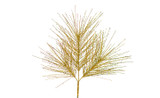 18in Glitter Leaf Pine Spray - Gold