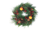 20in Baba Dried Fruit Decorated Wreath, 26 Tips