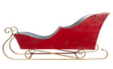 32in Long "Kringle 3000" Tin Sleigh Planter