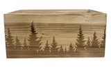 13in Long North Woods Rectangular Wood Planter Box