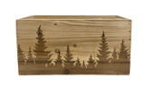 11in Long North Woods Rectangular Wood Planter Box