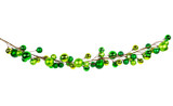 50in Long Mixed Ornament Ball Garland - Emerald & Chartreuse