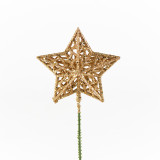 8.5in Glitter Star Pick - Gold