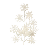 24in Glitter Snowflake Spray x4 - White