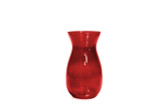 8in Tall Jordi Glass Vase - Red