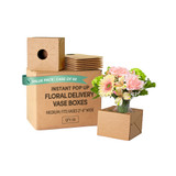Pop Up Floral Delivery Box - Kraft (Medium, 50pk)