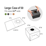 Pop Up Floral Delivery Box - Black (Large, 50pk)