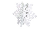 17.75in Foam 3D Snowflake with Glitter Snow
