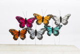 3in Feather Painted Butterfly - Tropical (12pk)