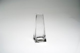 7.5in Tall Pyramid Glass Bud Vase