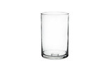 8in Tall Clear Glass Cylinder Vase