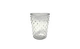 5in Tall Anya Hobnail Clear Glass Vase