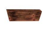 12in Long Flared Wood Planter Box - Brown Stain