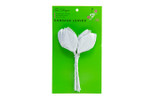 2.25in Lame Corsage Leaves (50pk) - Silver