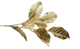 25in Glitter Metallic Magnolia Leaf Spray - Gold