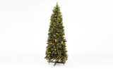 6.5ft Lit Slim Majestic Christmas Tree with 300 Lights and 806 Tips