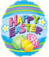 Happy Easter Eggs Balloons (5pk)