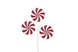 26.5in Peppermint Candy Spray x3 - Red White