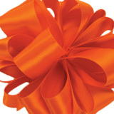 #9 Premium Double Face Satin Ribbon - Torrid Orange (50yd)